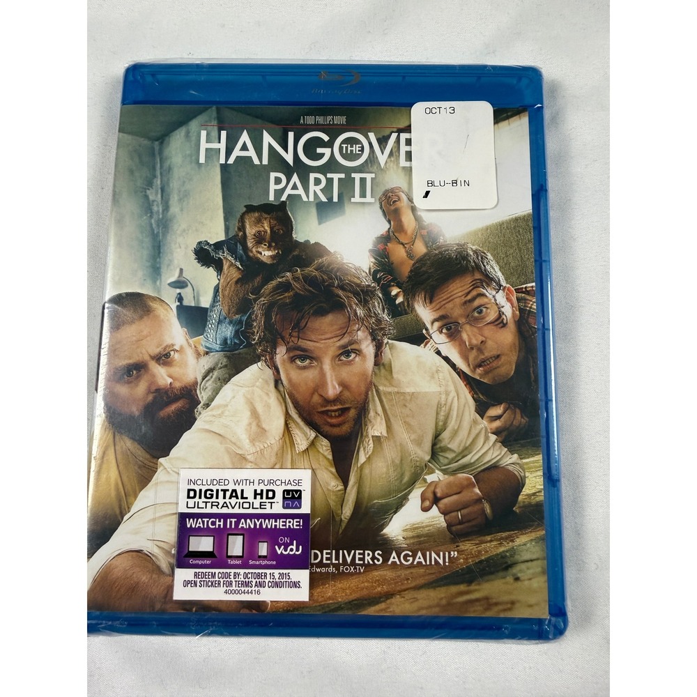 The‎ Hangover 2 Blu-Ray Sealed, New, Bradly Cooper, Ed Helms, Ken Jeong - Picture 3 of 6